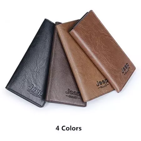 JEEP PREMIUM LEATHER LONG WALLET MEN BUSINESS BAG
