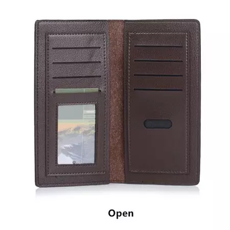 JEEP PREMIUM LEATHER LONG WALLET MEN BUSINESS BAG